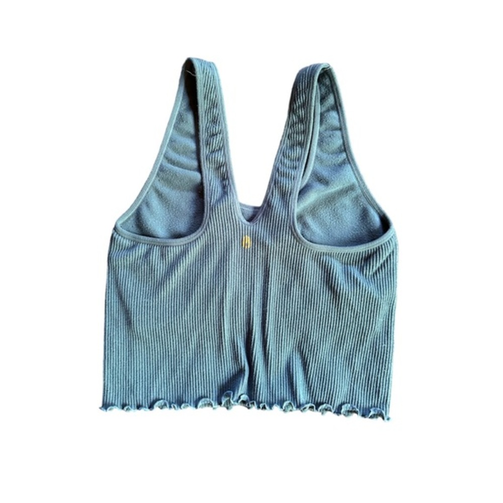 Spiritual Gangster Crop Tank Sage Green Size Small